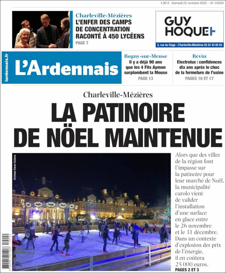 Portada de L'Ardenais (Francia)