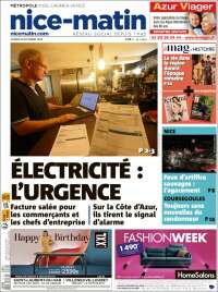 Portada de Nice-Matin (Francia)