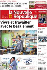 Portada de La Nouvelle Republique (Francia)