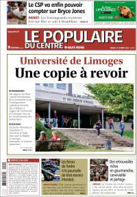 Portada de Le Populaire du Centre (Francia)