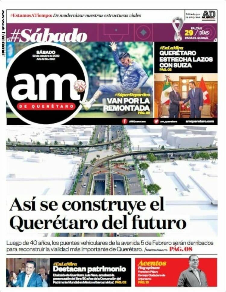 Portada de A.M. Querétaro (México)