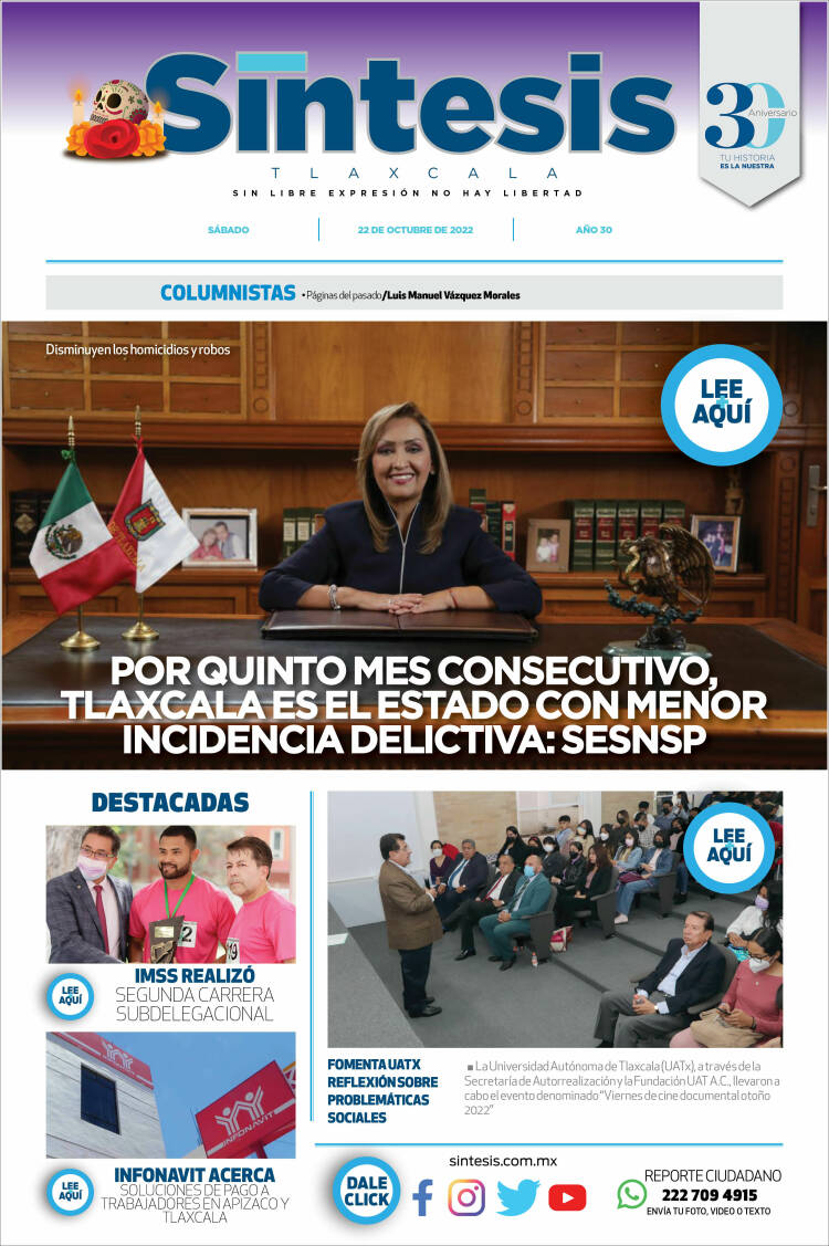 Portada de Síntesis de Tlaxcala (México)