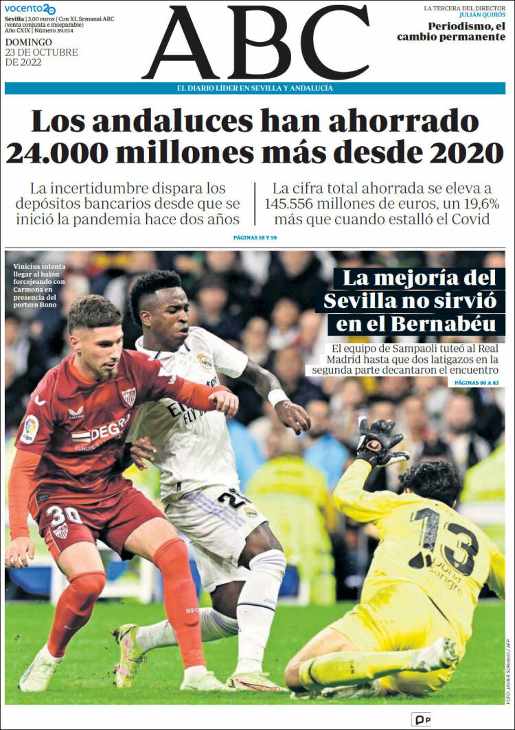 Portada de ABC - Sevilla (España)