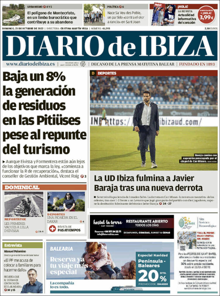 Portada de Diario de Ibiza (España)