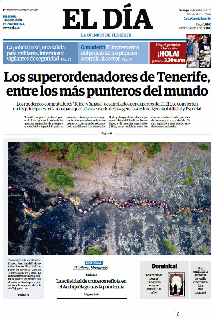 Portada de El Día (España)