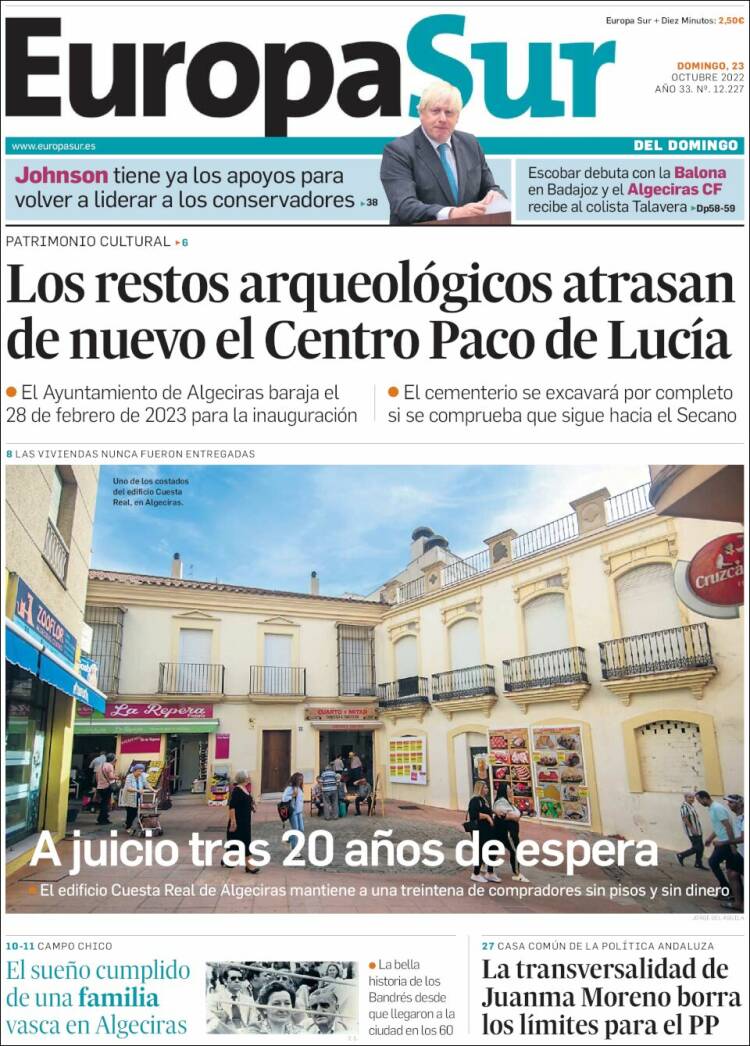 Portada de Europa Sur (España)