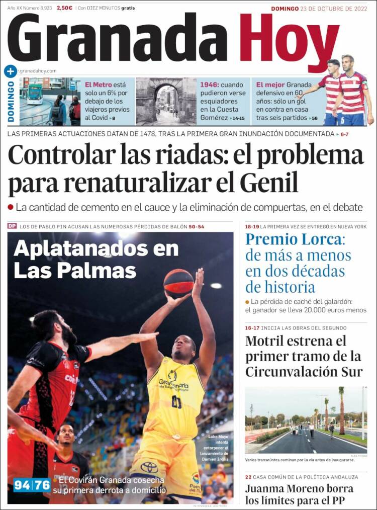 Portada de Granada Hoy (España)