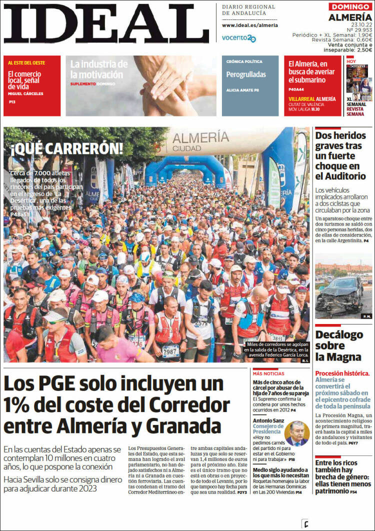 Portada de Ideal Almeria (España)