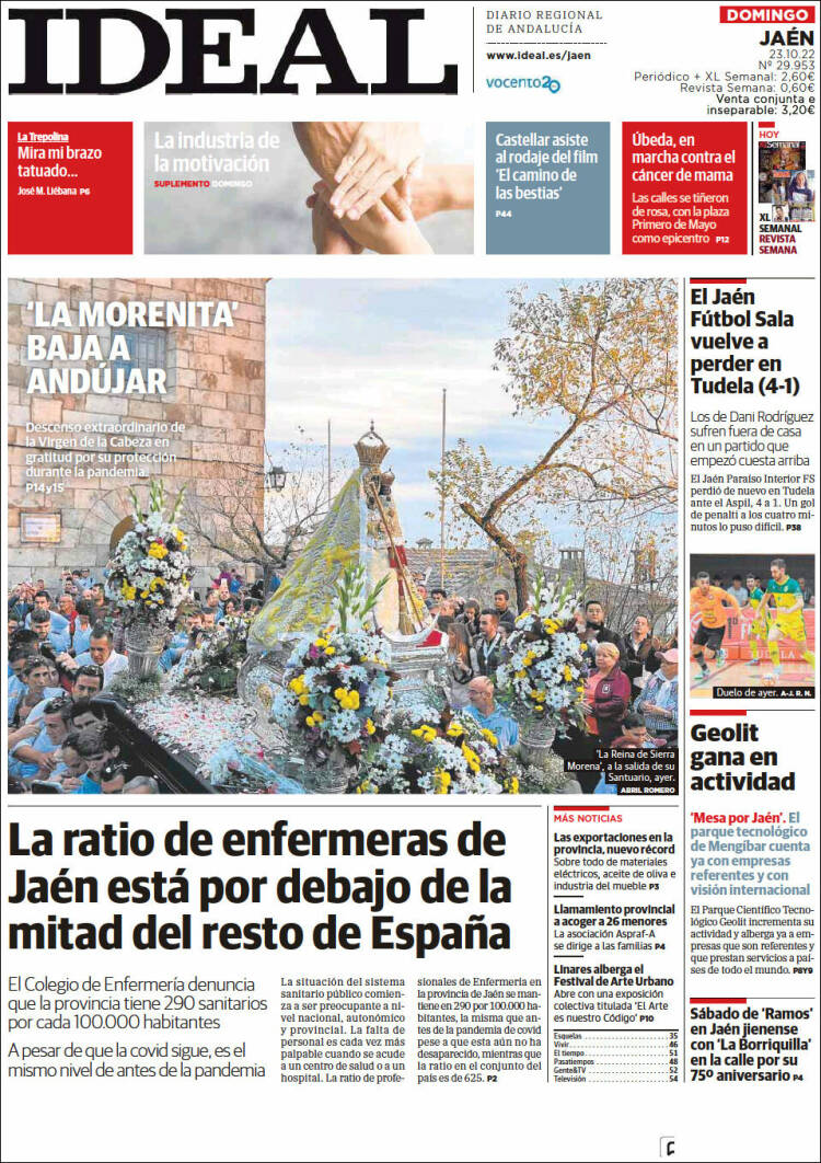 Portada de El Ideal de Jaén (España)