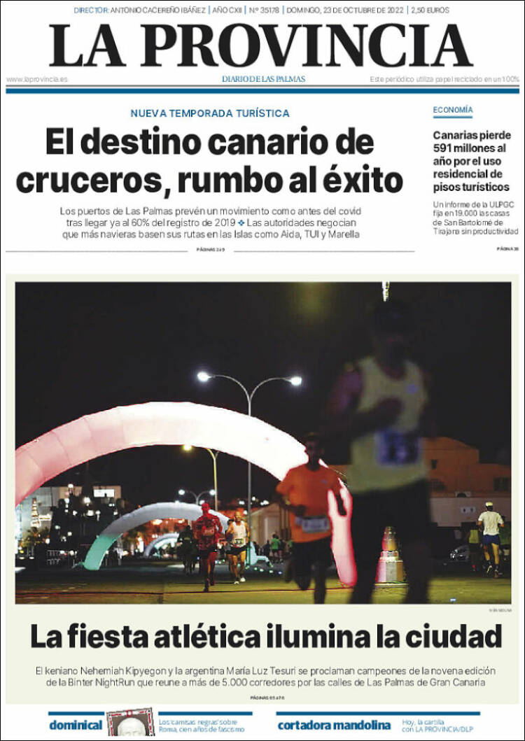 Portada de La Provincia (España)