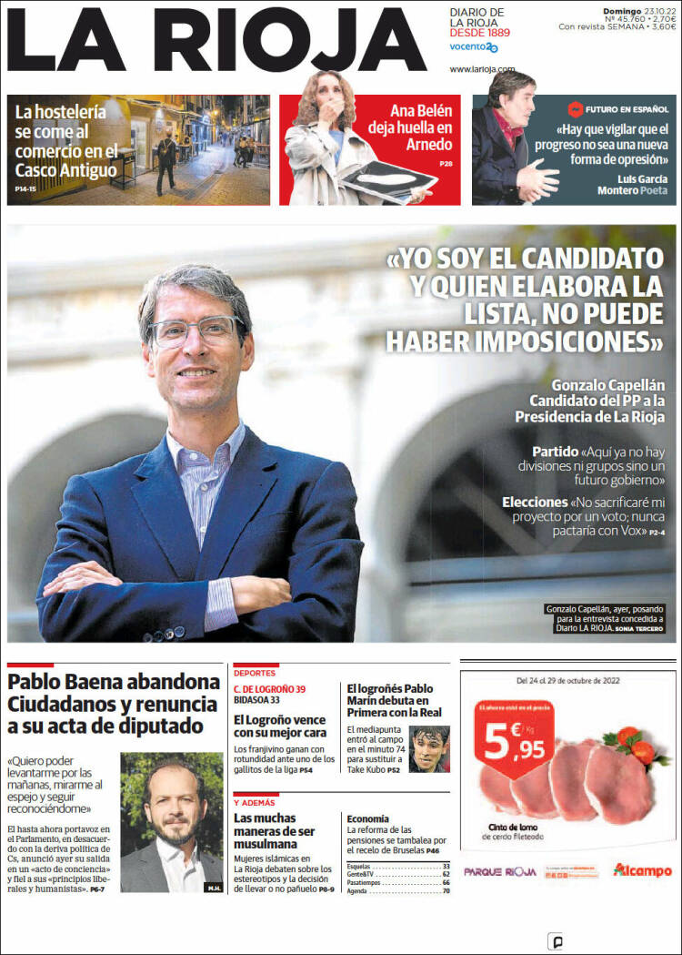 Portada de La Rioja (España)
