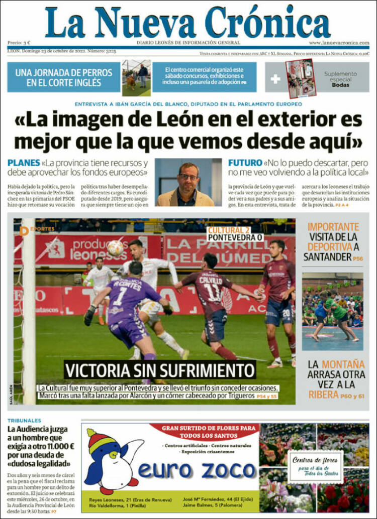 Portada de La Nueva Crónica (España)