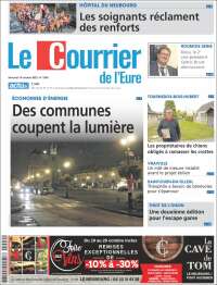 Portada de Le Courrier de l'Ouest (Francia)