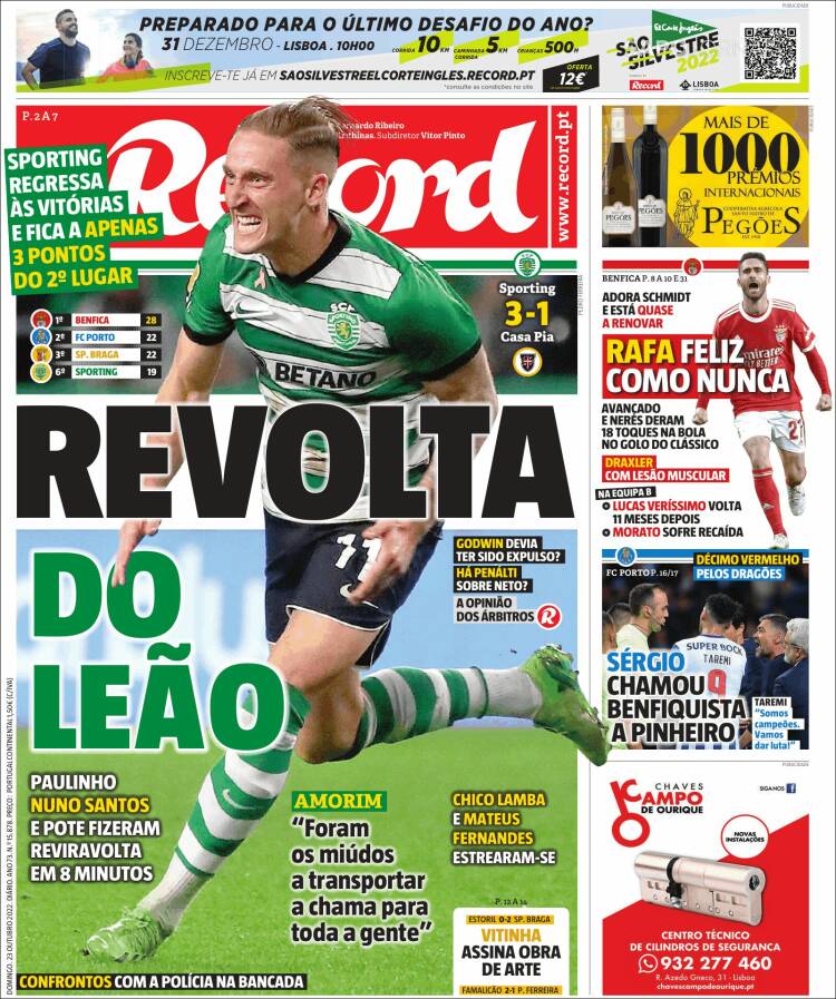 Portada de Record (Portugal)