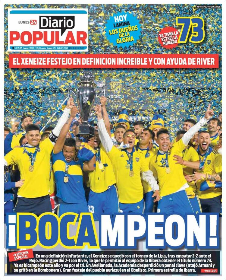 Portada de Diario Popular (Argentina)