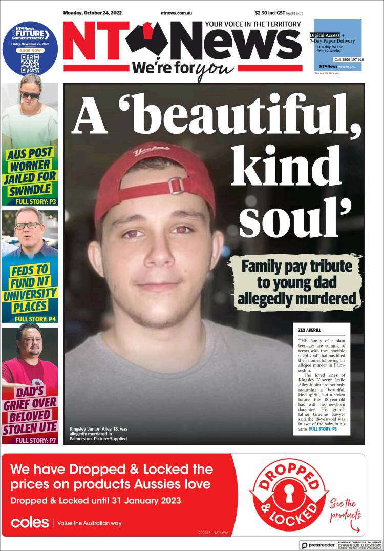 Portada de Northern Territory News (Australia)