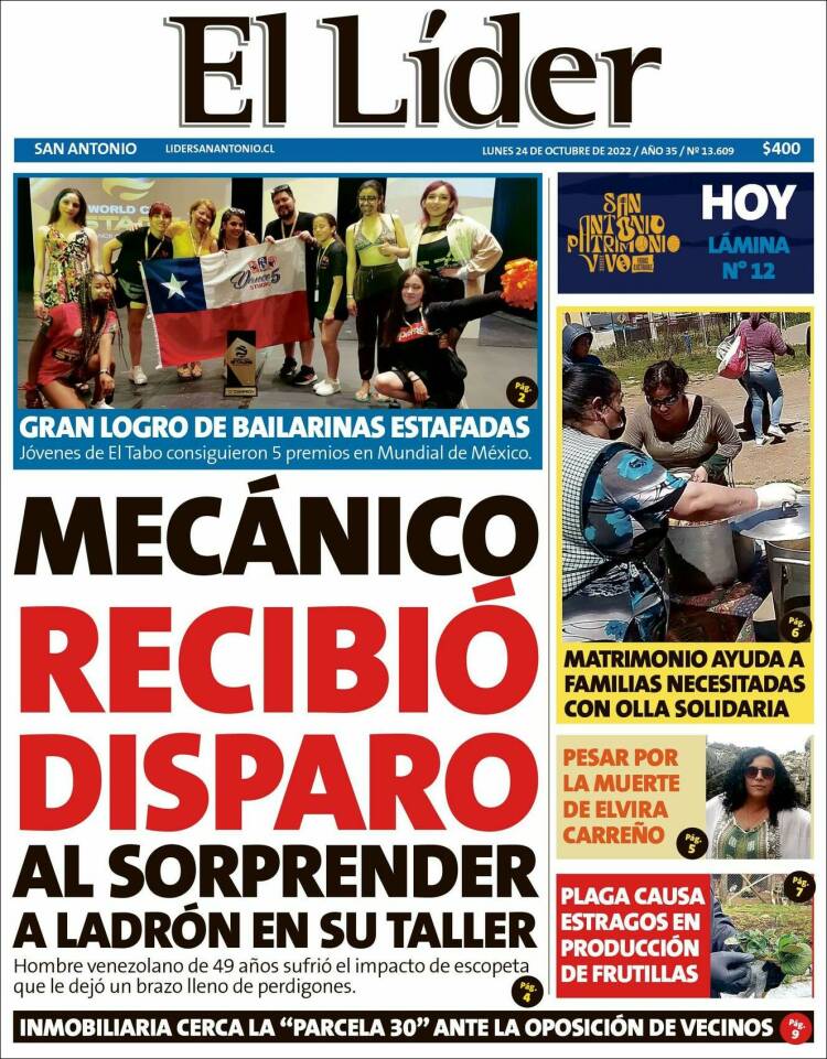 Portada de Lider de San Antonio (Chile)