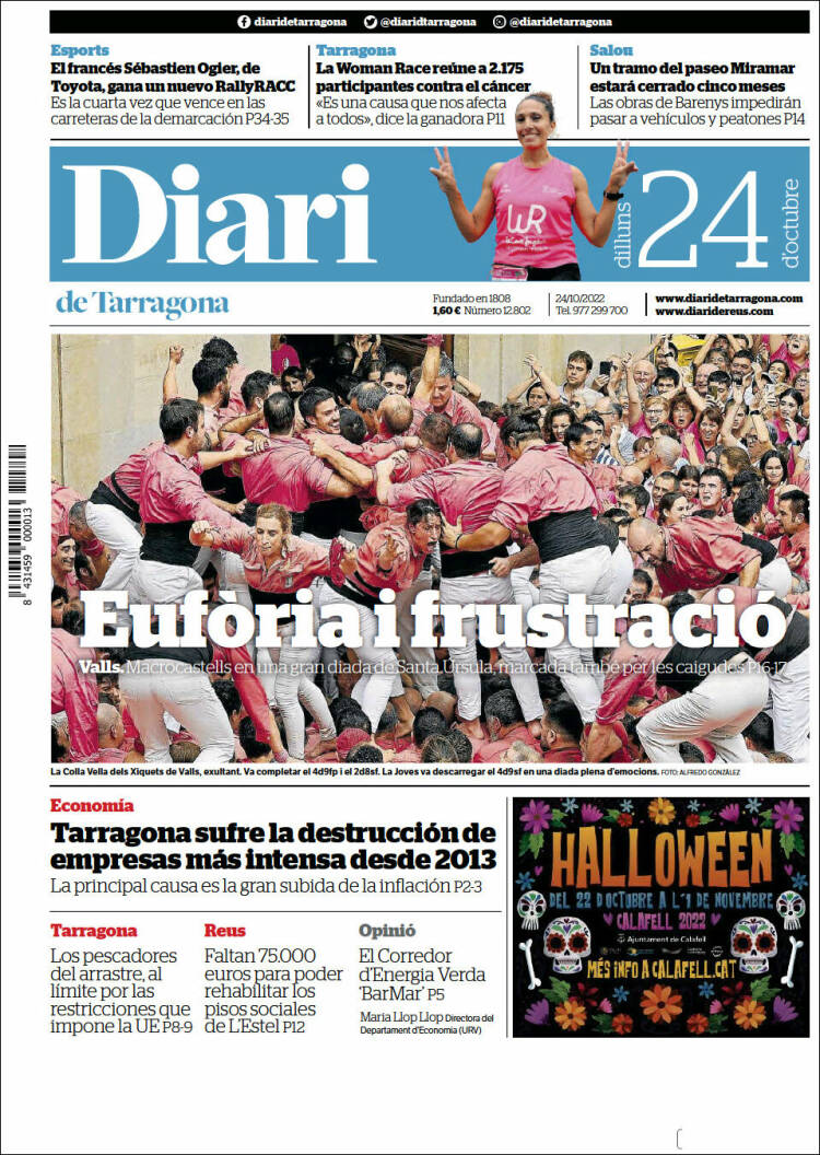 Portada de Diari de Tarragona (Spain)