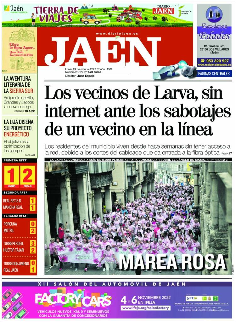 Portada de Diario Jaén (Spain)