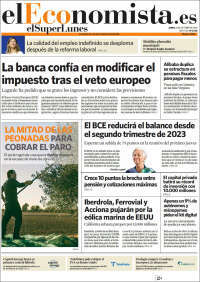 Portada de El Economista (España)