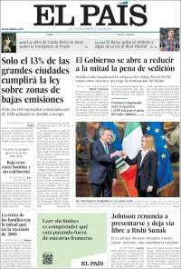 Portada de El País (Spain)