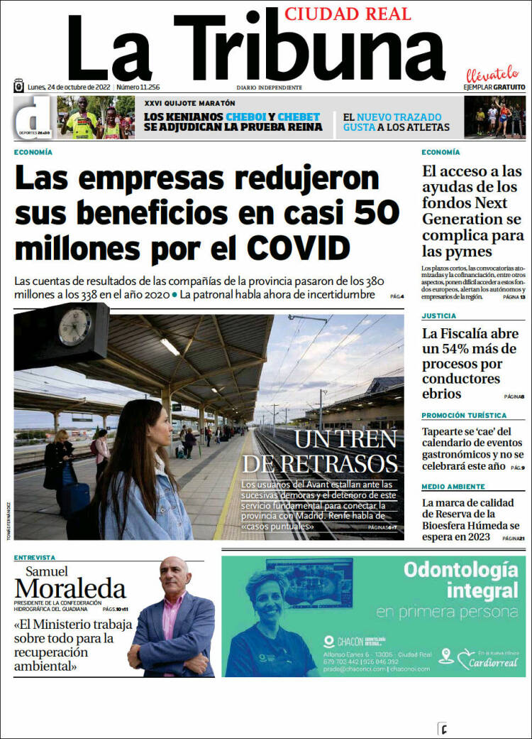 Portada de La Tribuna de Ciudad Real (Spain)