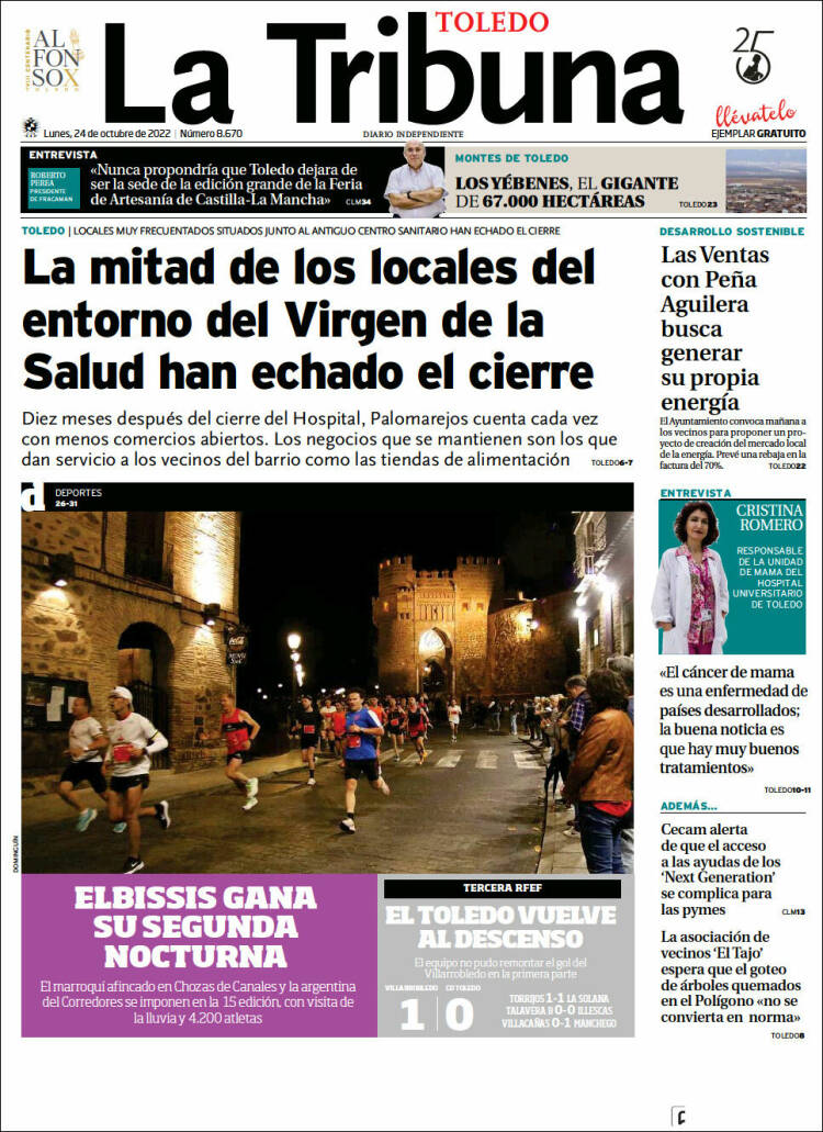 Portada de La Tribuna de Toledo (Spain)