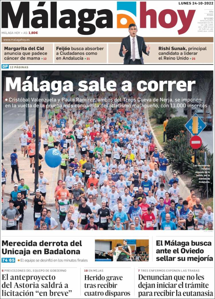 Portada de Málaga Hoy (Spain)