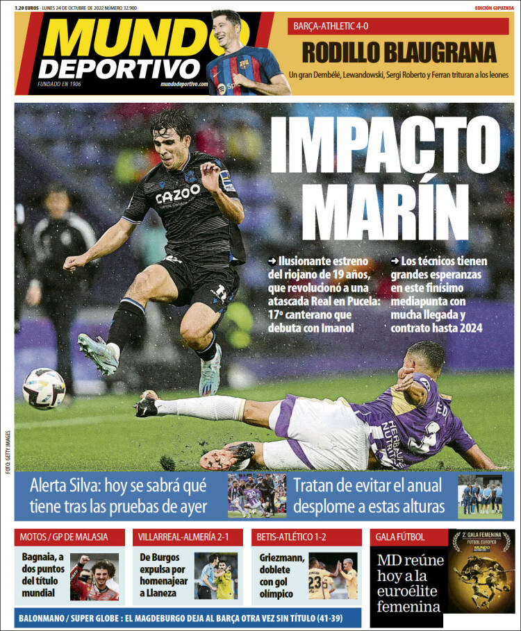 Portada de Mundo Deportivo Gipuzkoa (Spain)