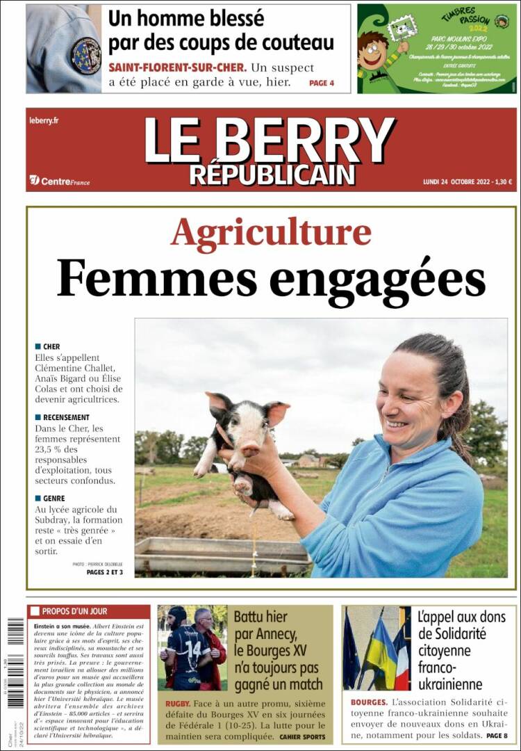 Portada de Berry Republicain (Francia)