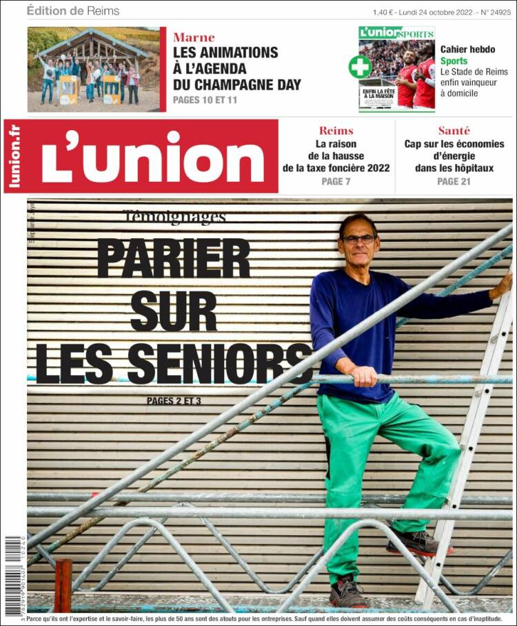 Portada de L'Union (Francia)