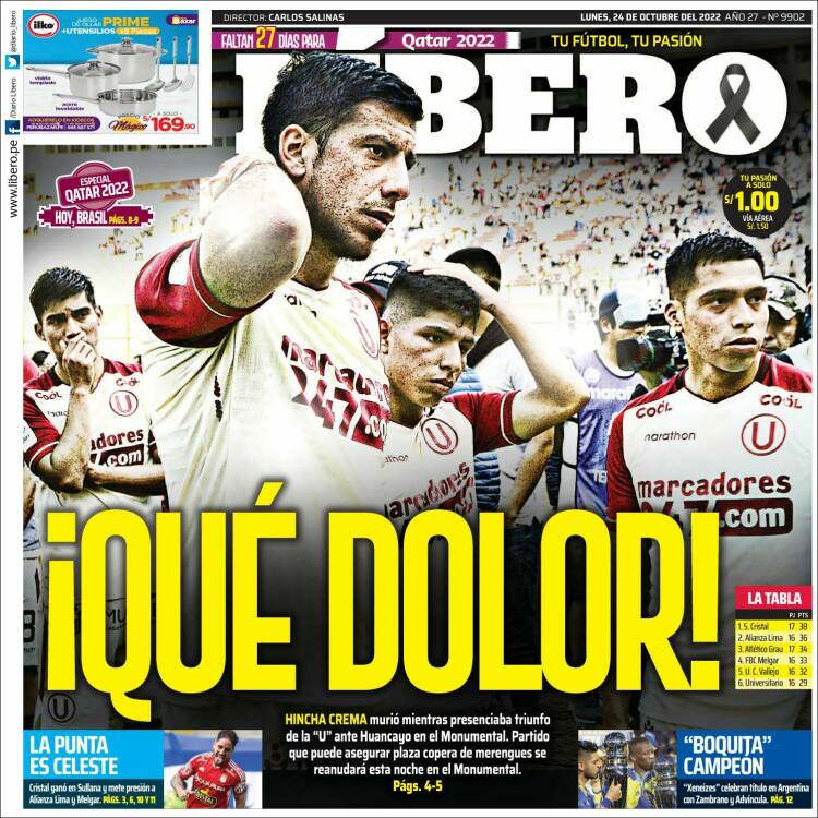 Portada de Líbero (Per&uacute;)