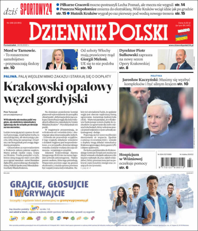 Portada de Dziennik (Polonia)