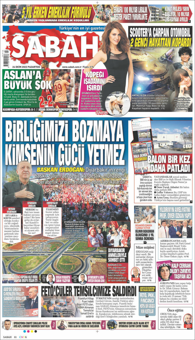 Portada de Sabah (Turqu&iacute;a)