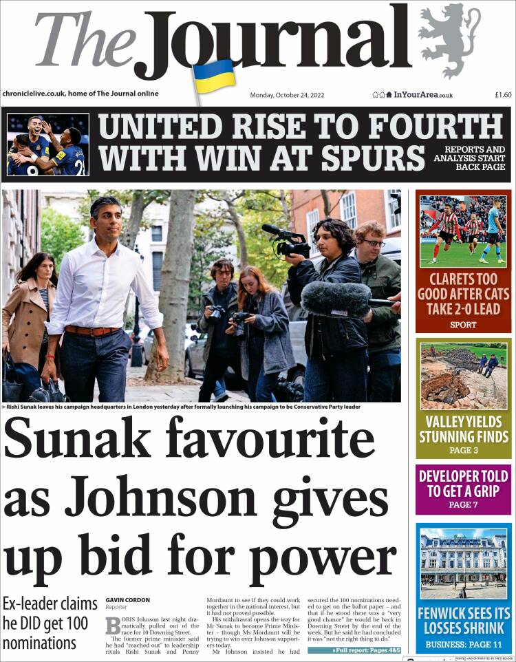 Portada de The Journal (Reino Unido)