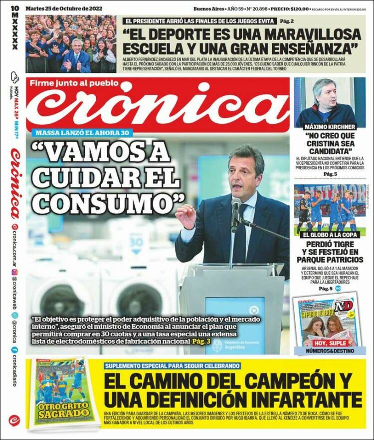 Portada de La Voz del Chaco (Argentina)