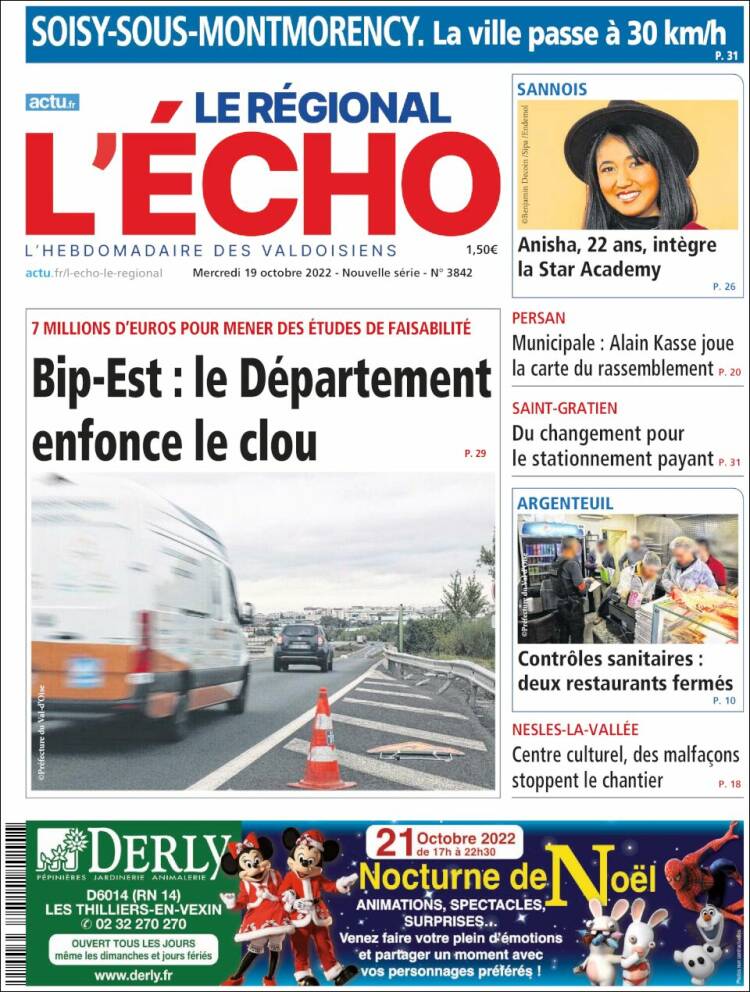 Portada de L'Echo de la Haute-Vienne (Francia)