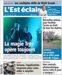 Portada de L'Est Eclair (Francia)