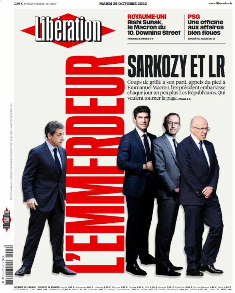 Portada de Libération (Francia)