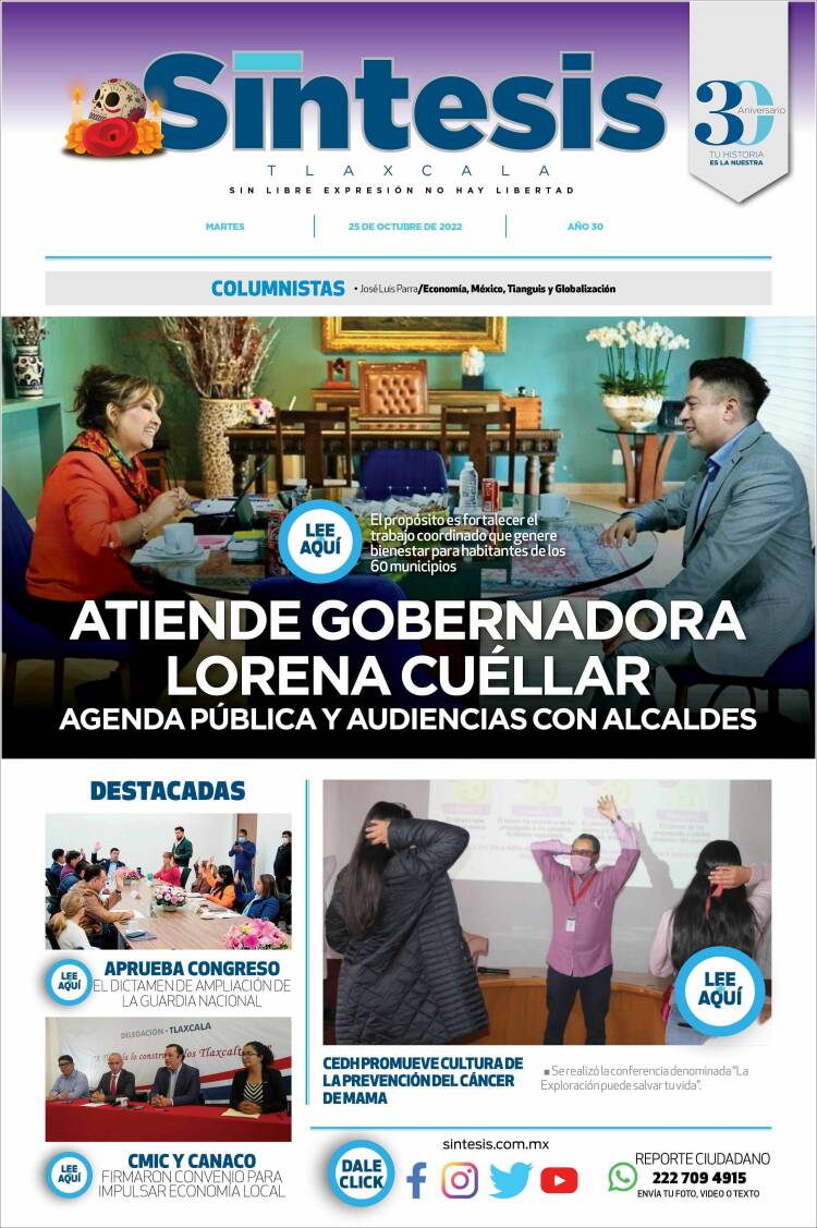 Portada de Síntesis de Tlaxcala (M&eacute;xico)