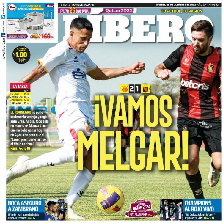 Portada de Líbero (Per&uacute;)