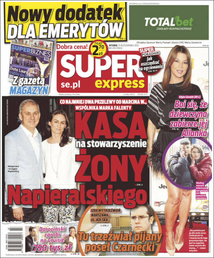 Portada de Super Express (Polonia)