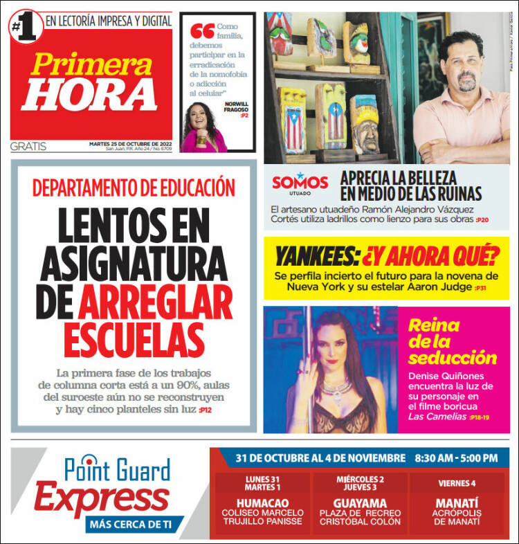 Portada de Primera Hora (Puerto Rico)