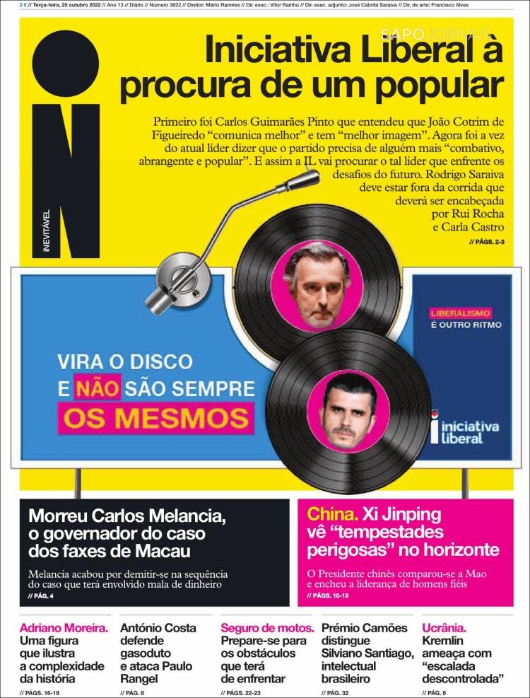 Portada de I - informação (Portugal)