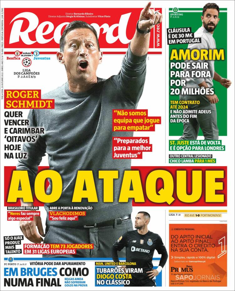 Portada de Record (Portugal)