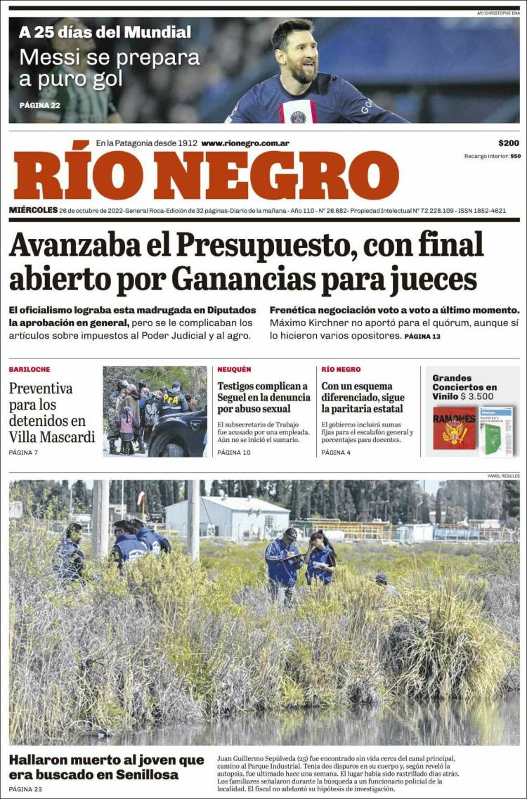 Portada de Rio Negro (Argentina)