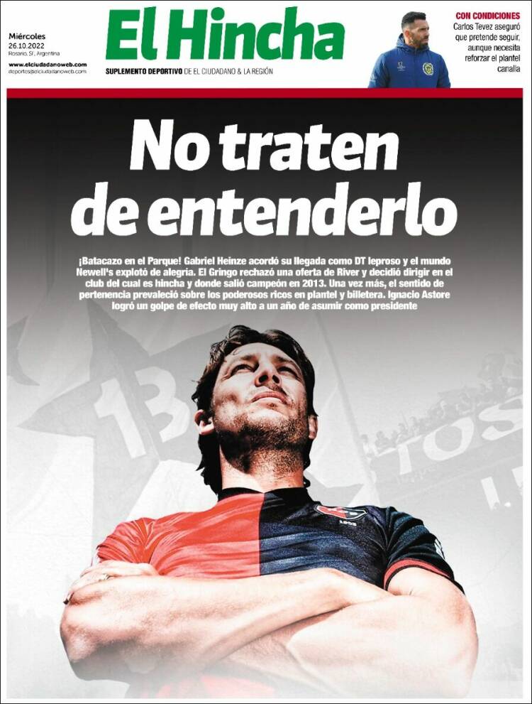 Portada de El Hincha (Argentina)