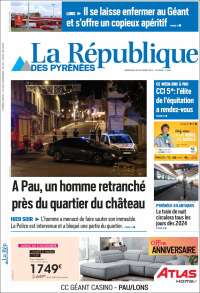 Portada de La République des Pyrénées (Francia)
