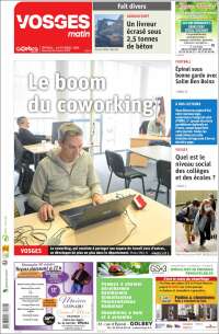 Portada de Vosges Matin (Francia)