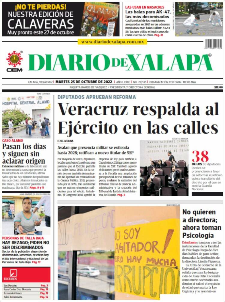 Portada de Diario de Xalapa (México)